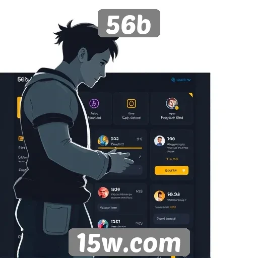 Análise da interface do site 56b para jogadores